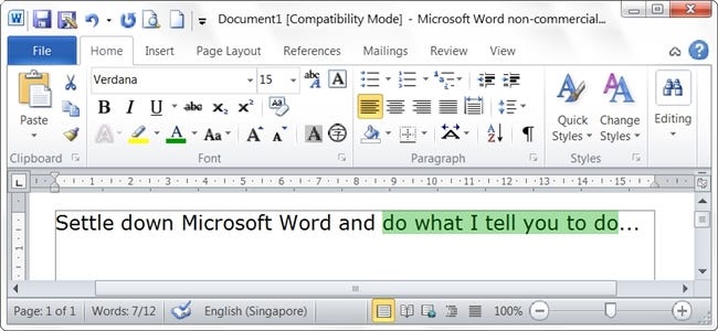 Word for mac when selecting automatically select entire word page