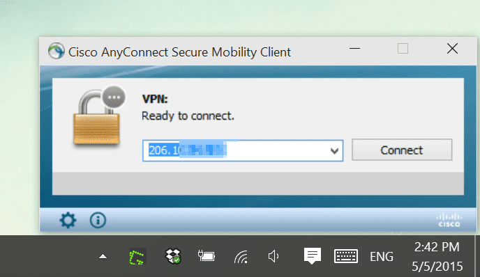Cisco anyconnect vpn client windows 10